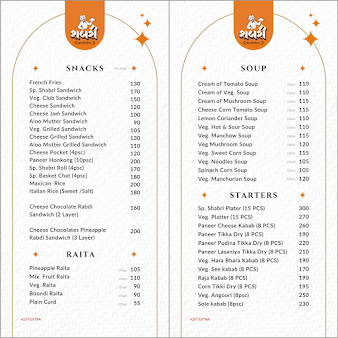 Menu Shabri Garden Restaurant - 5