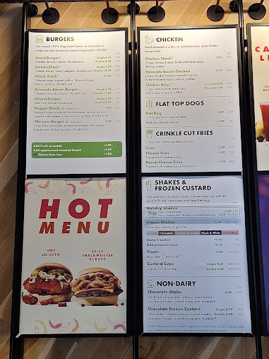 Menu Shake Shack Country Club Plaza - 0