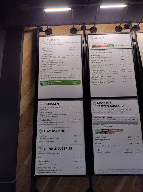 Menu Shake Shack Country Club Plaza - 3