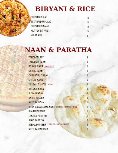 Menu Shalimar King Of Sweets Restaurant - 8