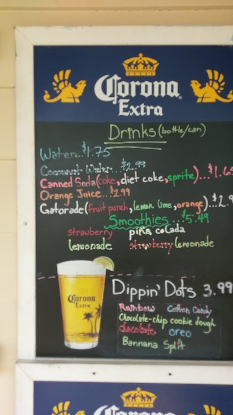 Menu Shark Tooth Beach Concessions Nokomis Beach - 7