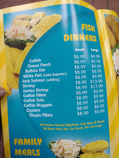 Menu Sharks Fish Chicken Calumet City - 0