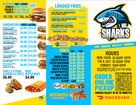 Menu Sharks Fish Chicken South Grand Ave East - 1
