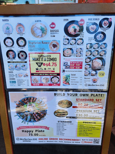 Menu Shin Sen Gumi 2Go Gardena - 1