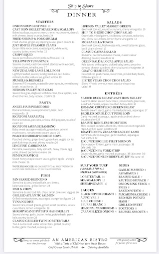 Menu Ship To Shore - 2