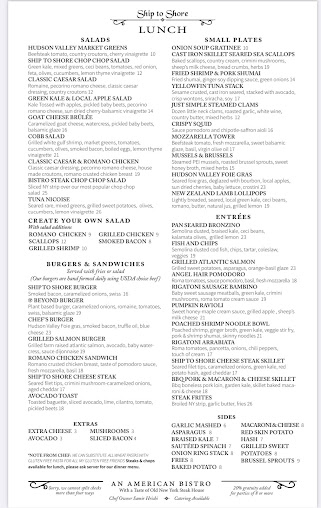 Menu Ship To Shore - 6