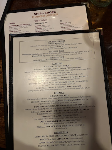 Menu Ship To Shore - 7