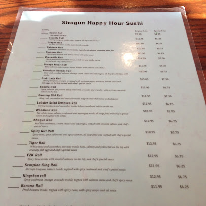 Menu Shogun Japanese Restaurant Wilkes Barre - 8
