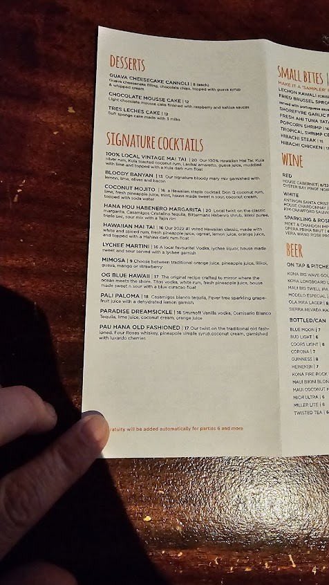 Menu Shorefyre Fresh Grill Bar At International Market Place - 7