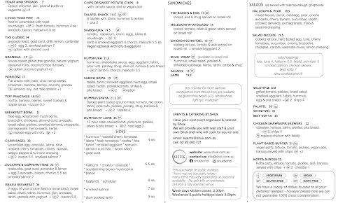 Menu Shuk Bondi - 2