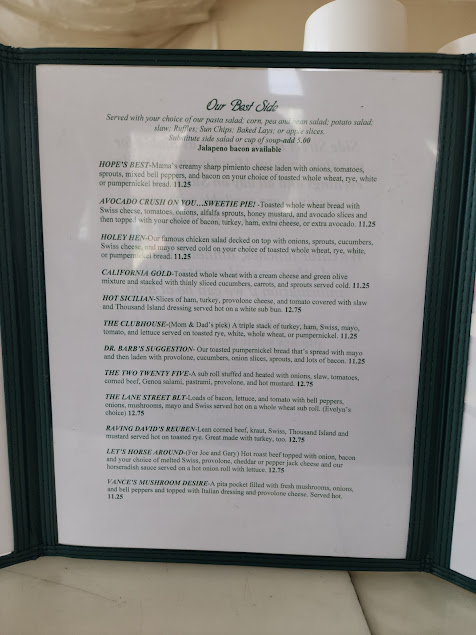 Menu Side Street Restaurant - 7
