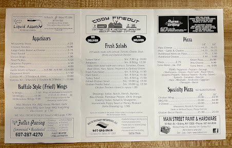 Menu Sidney Joe's - 3