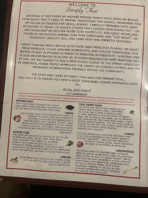 Menu Simply Thai Restaurant - 4