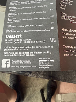 Menu Site Pizza Little Bay - 1