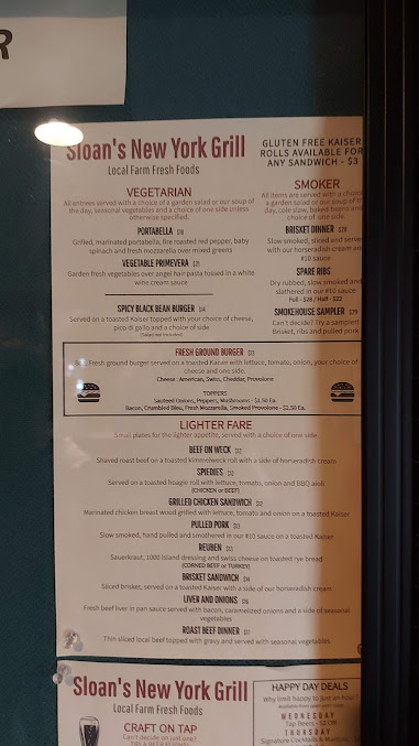 Menu Sloan's New York Grill - 3