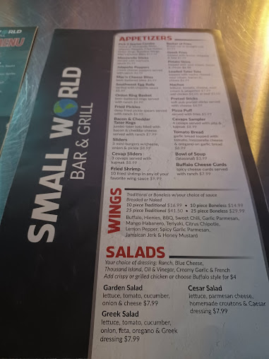 Menu Small World Bar And Grill - 2