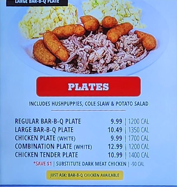 Menu Smithfields Chicken N Bar B Q Smithfield - 1