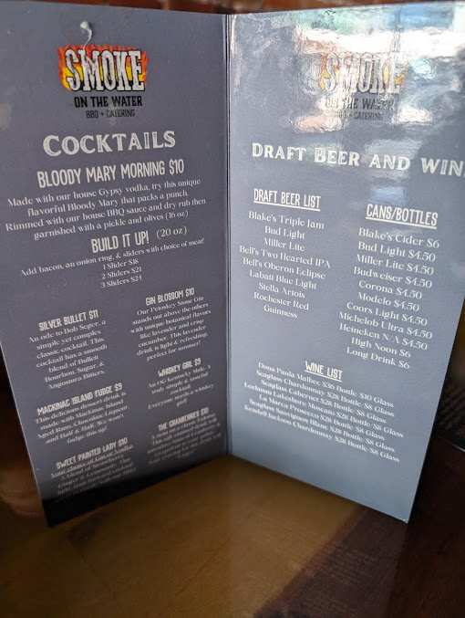 Menu Smoke On The Water Bbq Catering - 0