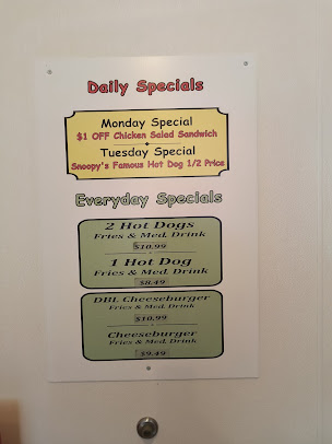 Menu Snoopy's Hot Dogs & More - 0