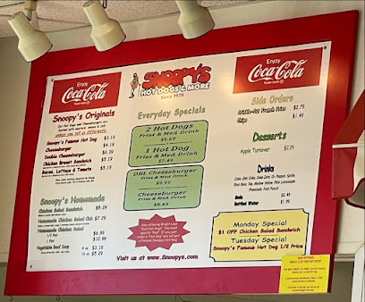 Menu Snoopy's Hot Dogs & More - 2