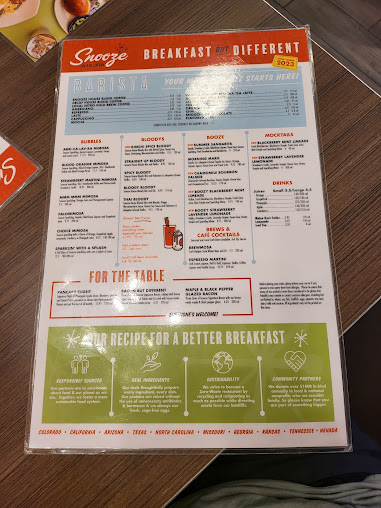 Menu Snooze An Am Eatery Lubbock - 1