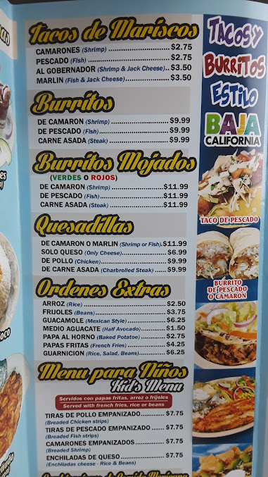 Menu Sol Y Mar Mariscos Restaurant Bell Gardens - 8
