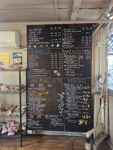 Menu Soma Coffeehouse And Juice Bar - 1