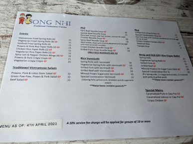 Menu Song Nhi Vietnamese - 1