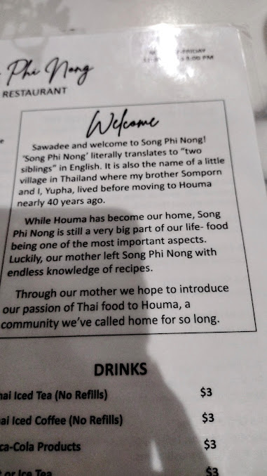 Menu Song Phi Nong Thai Restaurant And Bar - 1