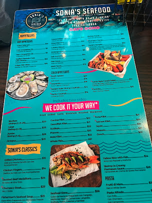 Menu Sonia's Seafood Market & Restaurant - 7