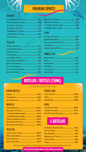 Menu Sonia's Seafood Market & Restaurant - 9
