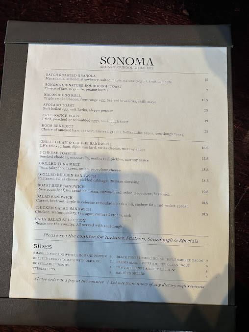 Menu Sonoma Bakery - 8
