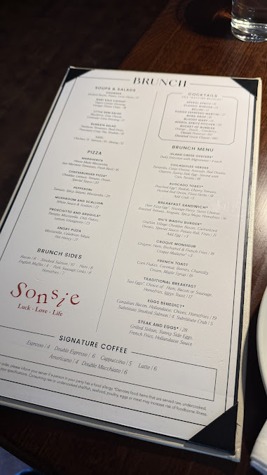 Menu Sonsie - 0