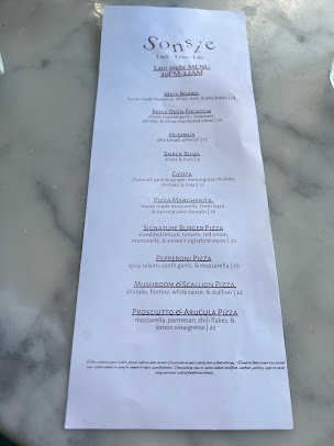 Menu Sonsie - 1