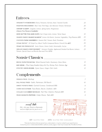 Menu Sonsie - 4