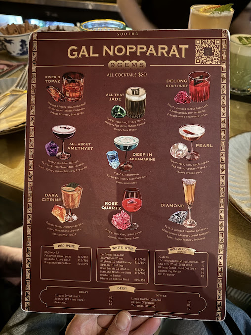 Menu Soothr - 2