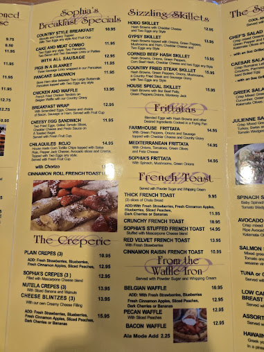 Menu Sophias House Of Pancakes Michigan City - 3