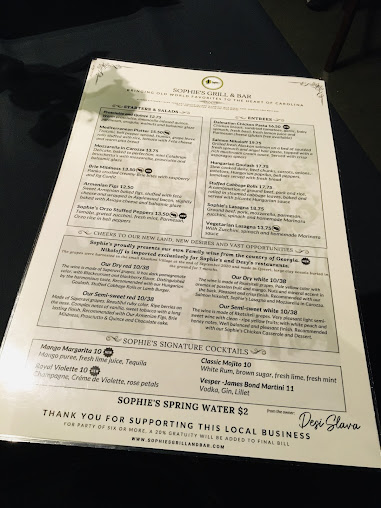 Menu Sophie's Grill And Bar - 2