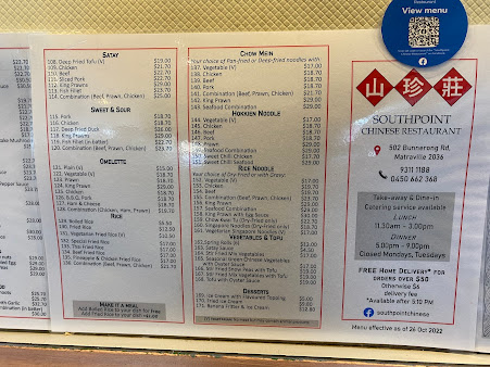 Menu Southpoint Chinese Restaurant - 5