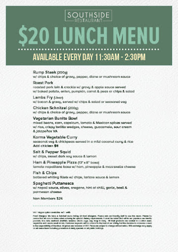 Menu Southside Restaurant - 4