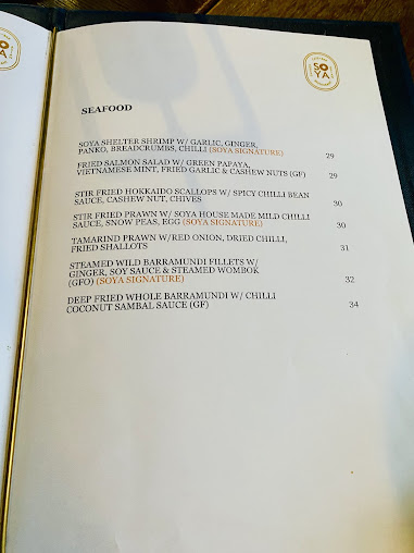Menu Soya Cafe Bar And Restaurant - 2