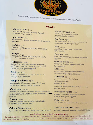 Menu Spacca Napoli Pizzeria - 1