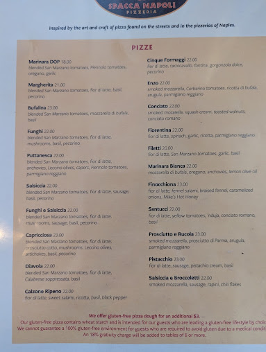 Menu Spacca Napoli Pizzeria - 6