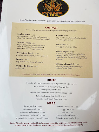Menu Spacca Napoli Pizzeria - 9