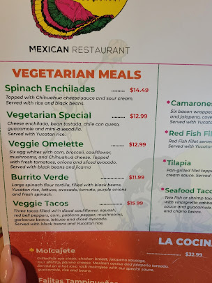 Menu Spanish Flowers - 3