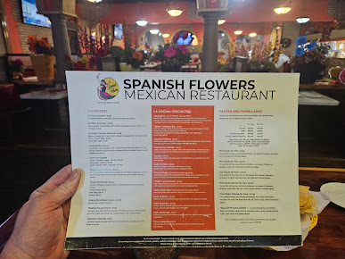 Menu Spanish Flowers - 5