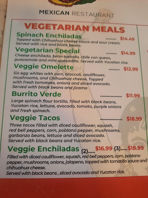 Menu Spanish Flowers - 6