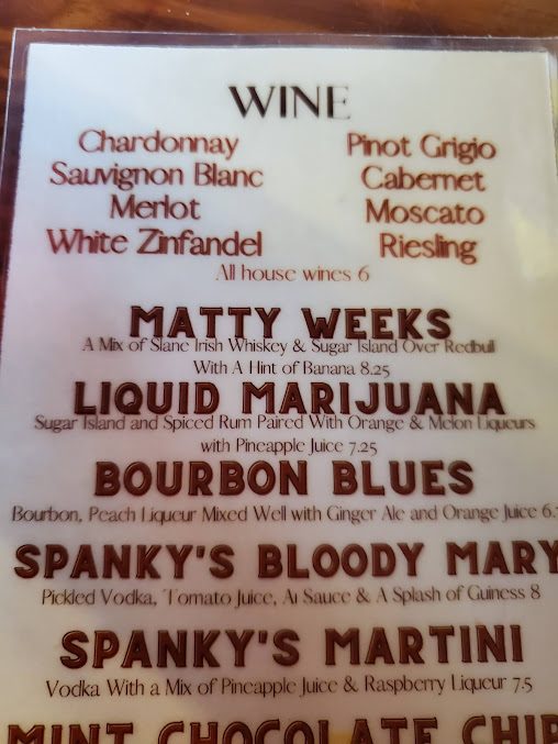 Menu Spankys Southside Pizza Galley And Saloon - 0