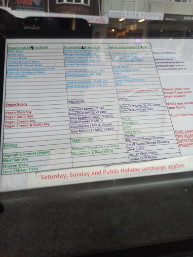 Menu Spice Society - 1
