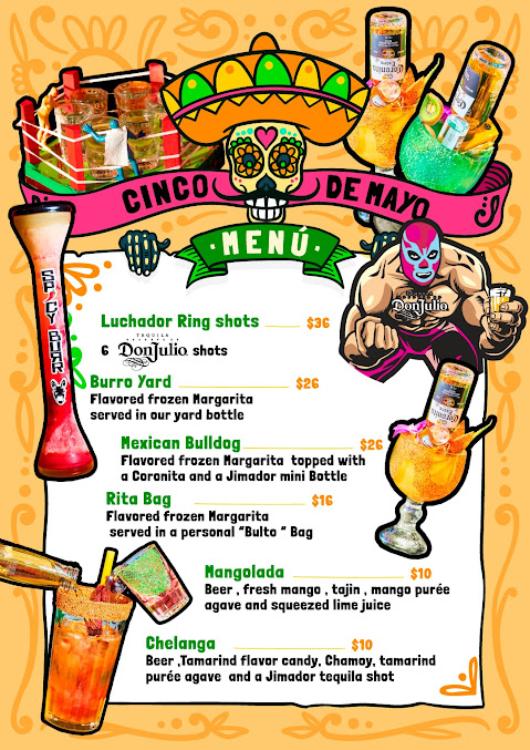 Menu Spicy Burro Mexican Restaurant Bar - 4